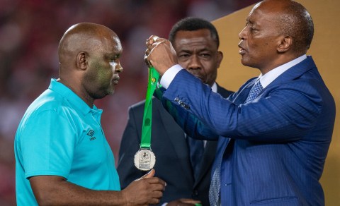 Mosimane snaps at Motsepe over having to play the final at rivals’ home ground