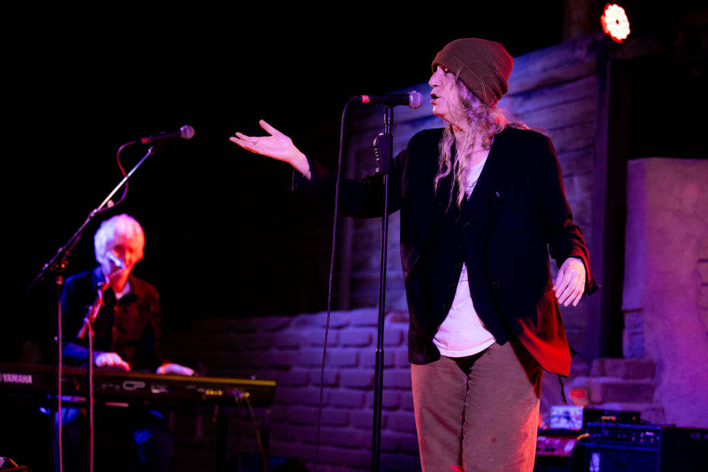 Patti Smith performs onstage at Pappy & Harriet's on August 31, 2021 in Pioneertown, California. 