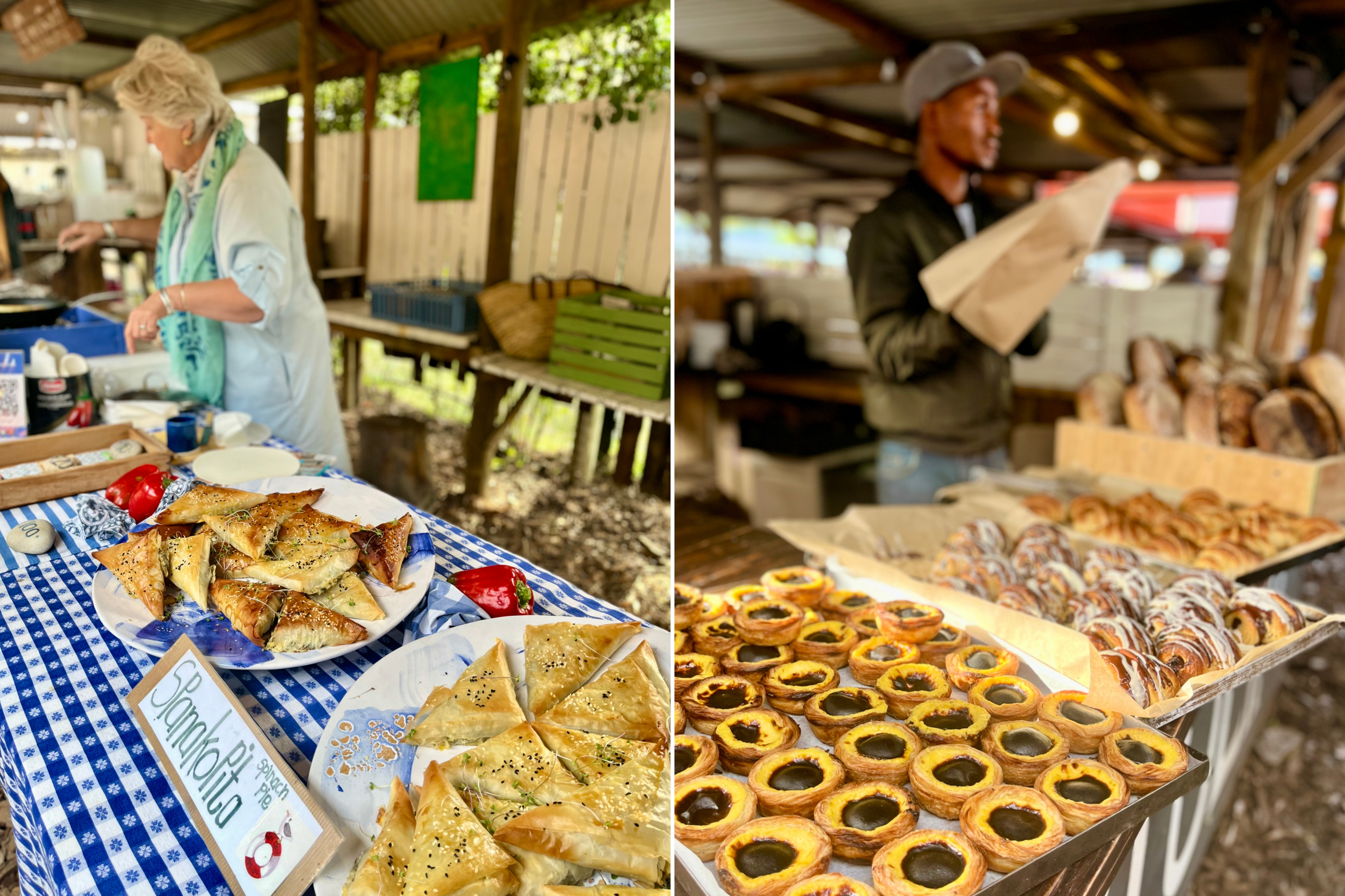 Pastries for sale at the Hermanus Country Market.