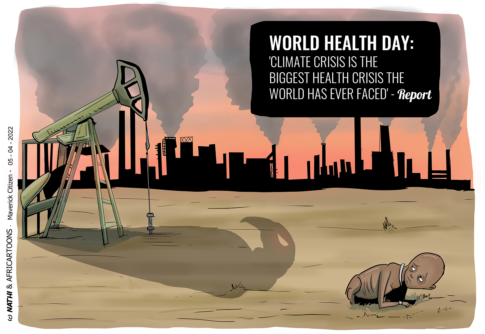 Editorial Cartoons - A SICK WORLD is the prognosis in this cartoon marking World Health Day.