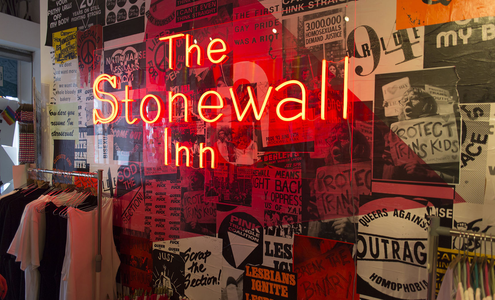 The Stonewall Inn pop up store in London.