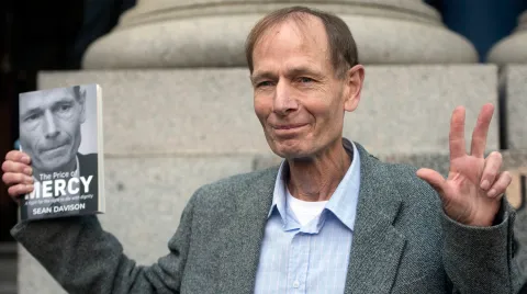 ‘I’m no murderer’ – after home arrest, Sean Davison vows to fight in Desmond Tutu’s honour to change assisted suicide law