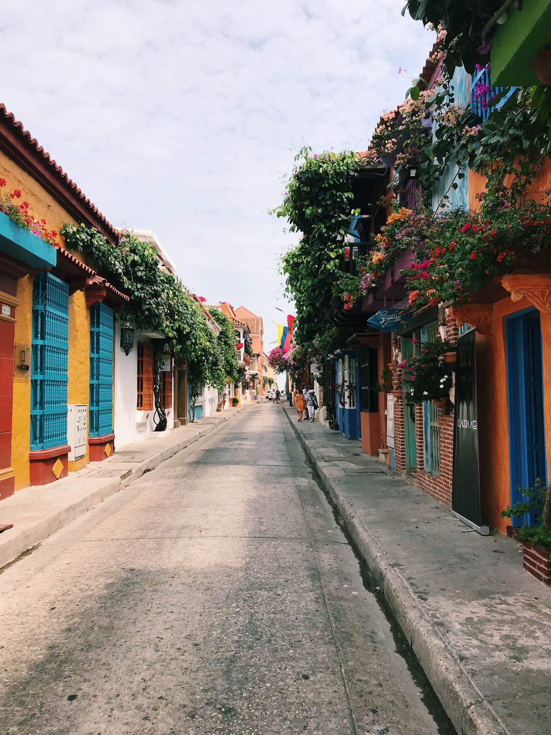 Streets of Cartagena de Indias in Colombia. 