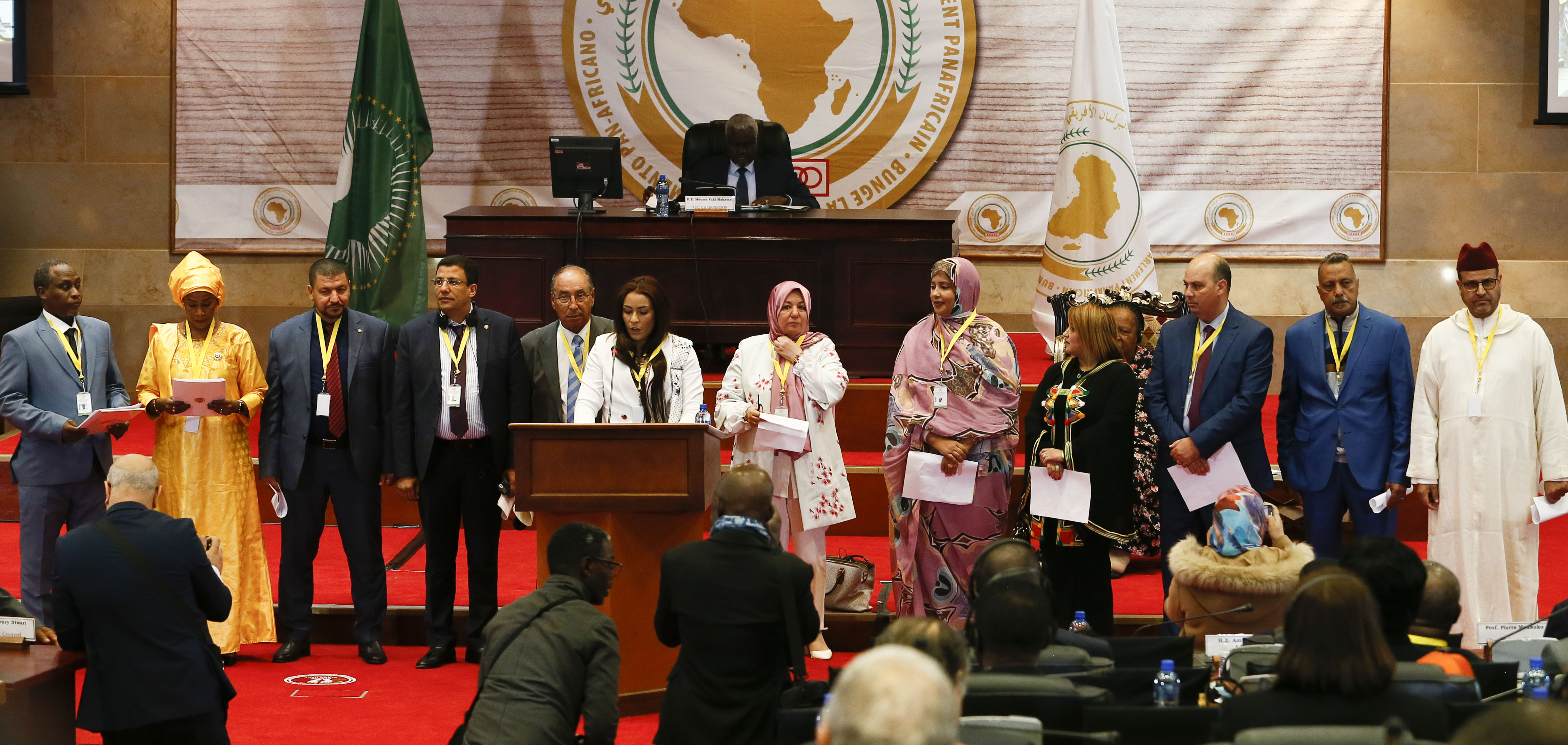 pan-african parliament swearing-in