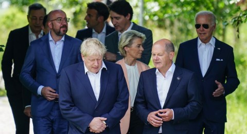 G7 leaders to commit to indefinite support; Russian missiles strike Kyiv