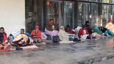 Pensioners continue sleeping outside Constitutional Court over reparations grievances