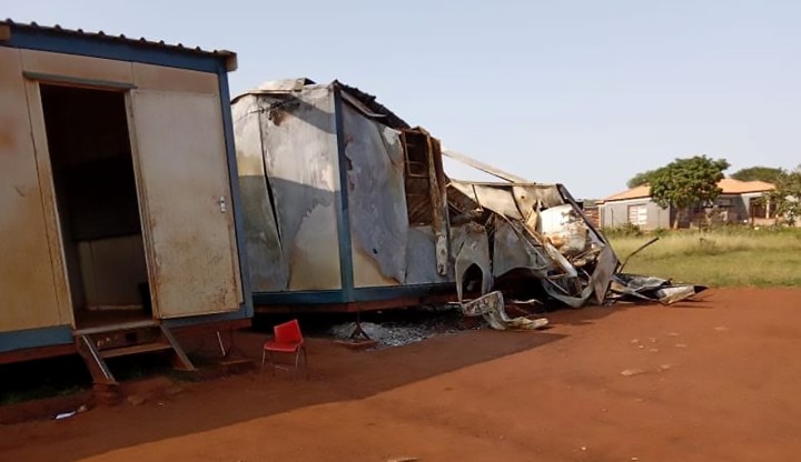 Learners in the lurch as protesters burn down mobile classrooms at rural Limpopo school