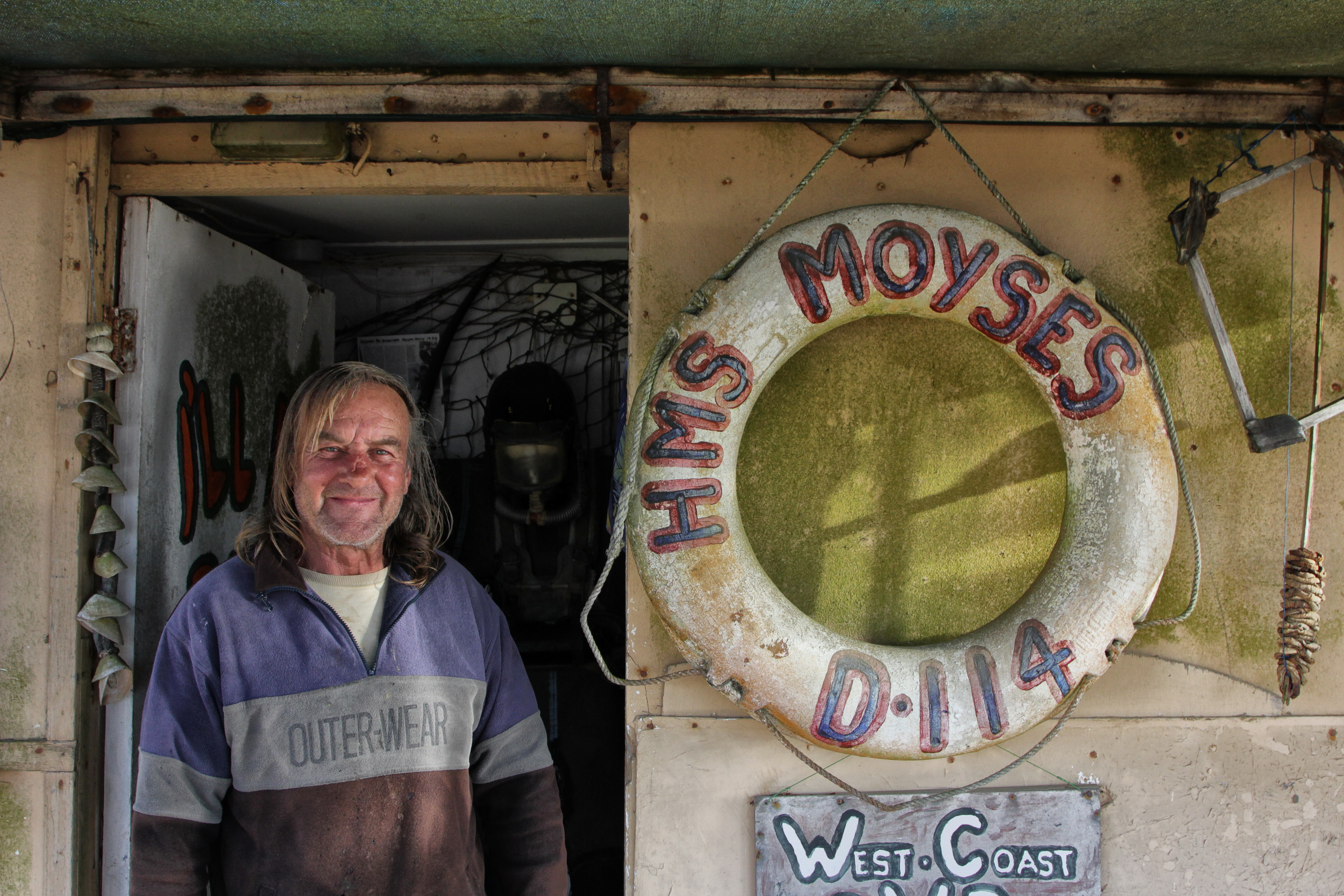 George Moyses: storyteller, retired diamond diver and curator of the Port Nolloth Museum.