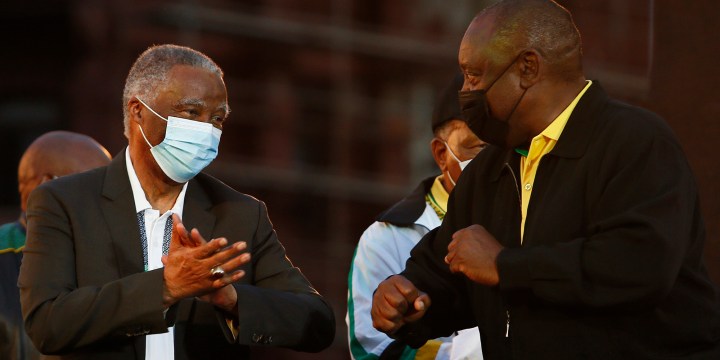 Coach Ramaphosa goes up against flagbearer Mbeki … and scores