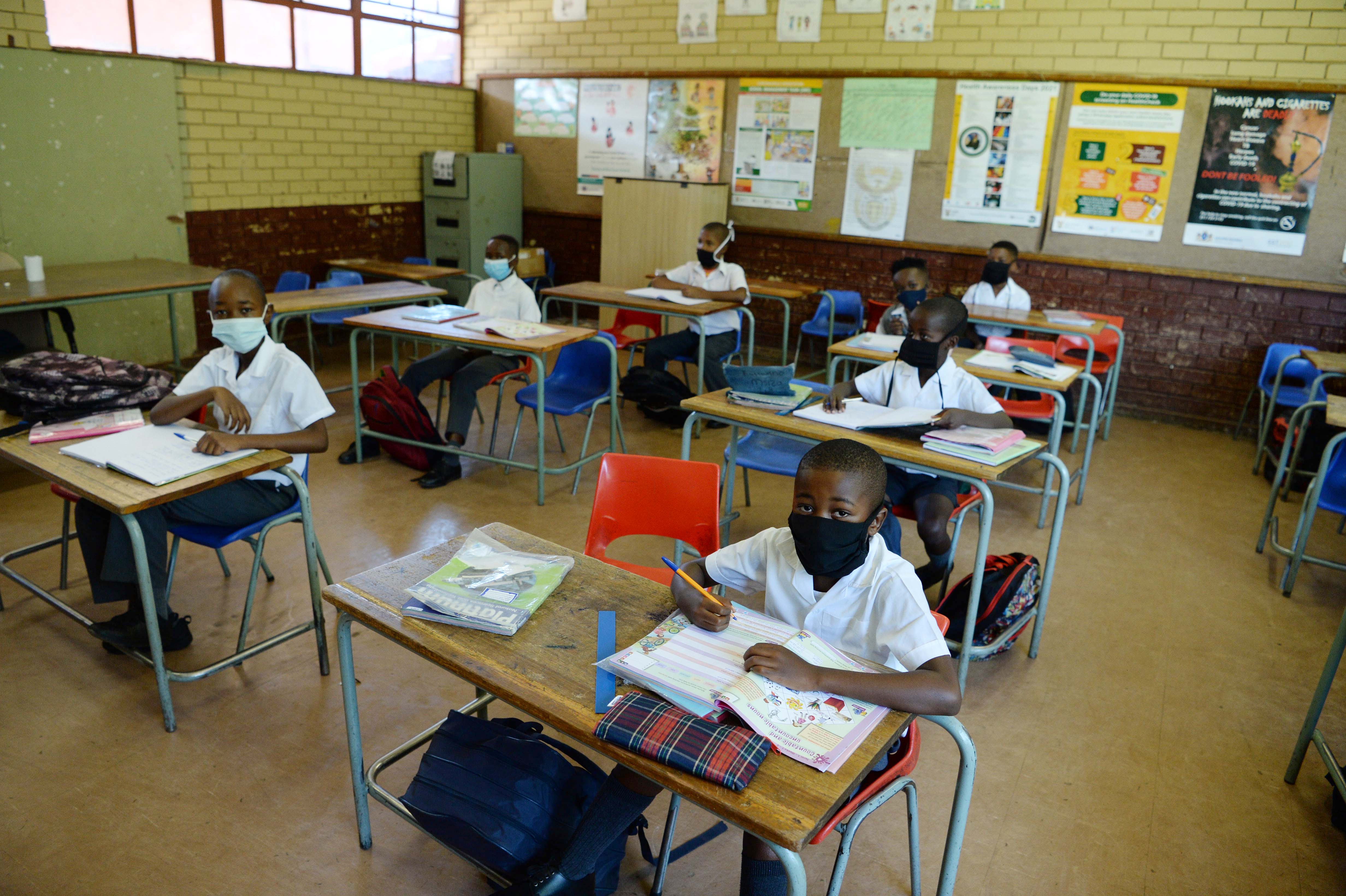 Agnes Chidi Primary School Children on January 21, 2022 in Pretoria, South Africa. Image: Gallo Images / Lefty Shivambu