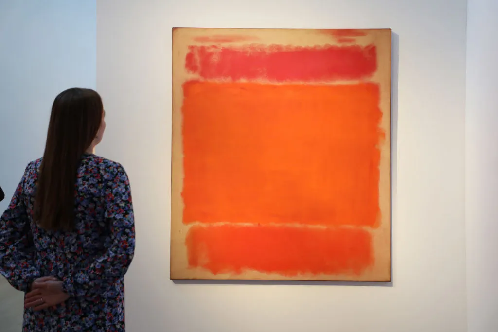 A guest views No.1 by Mark Rothko