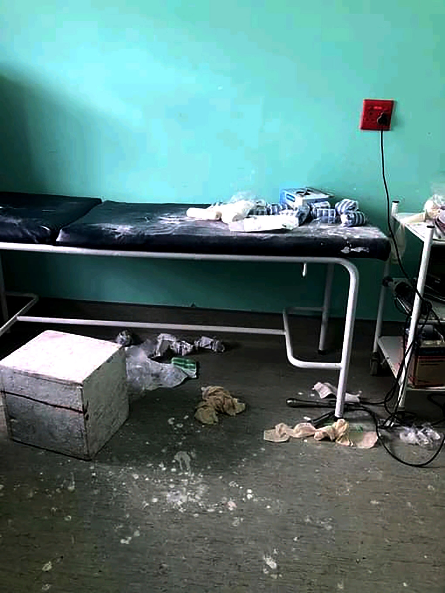 A dirty and cluttered ward at the All Saints Hospitals in the Eastern Cape.