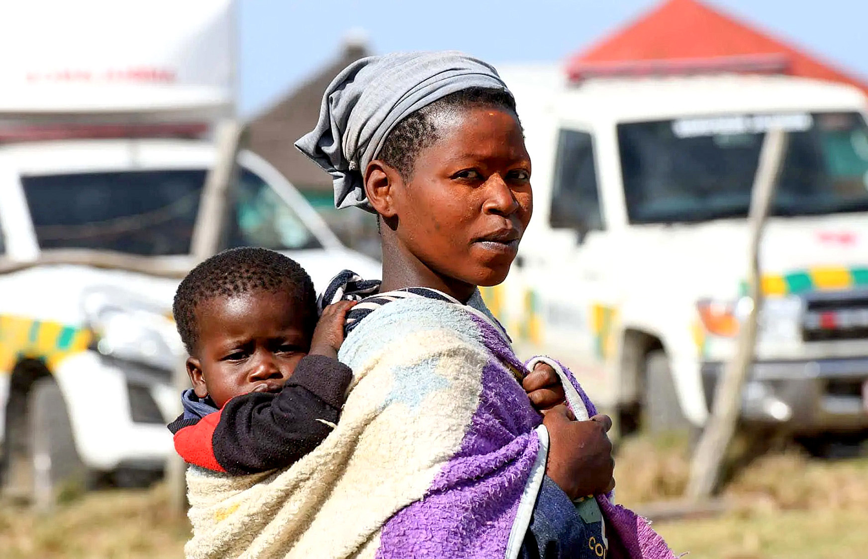 Measles outbreak threat: Nosiphe Phandle with her baby Simvo.