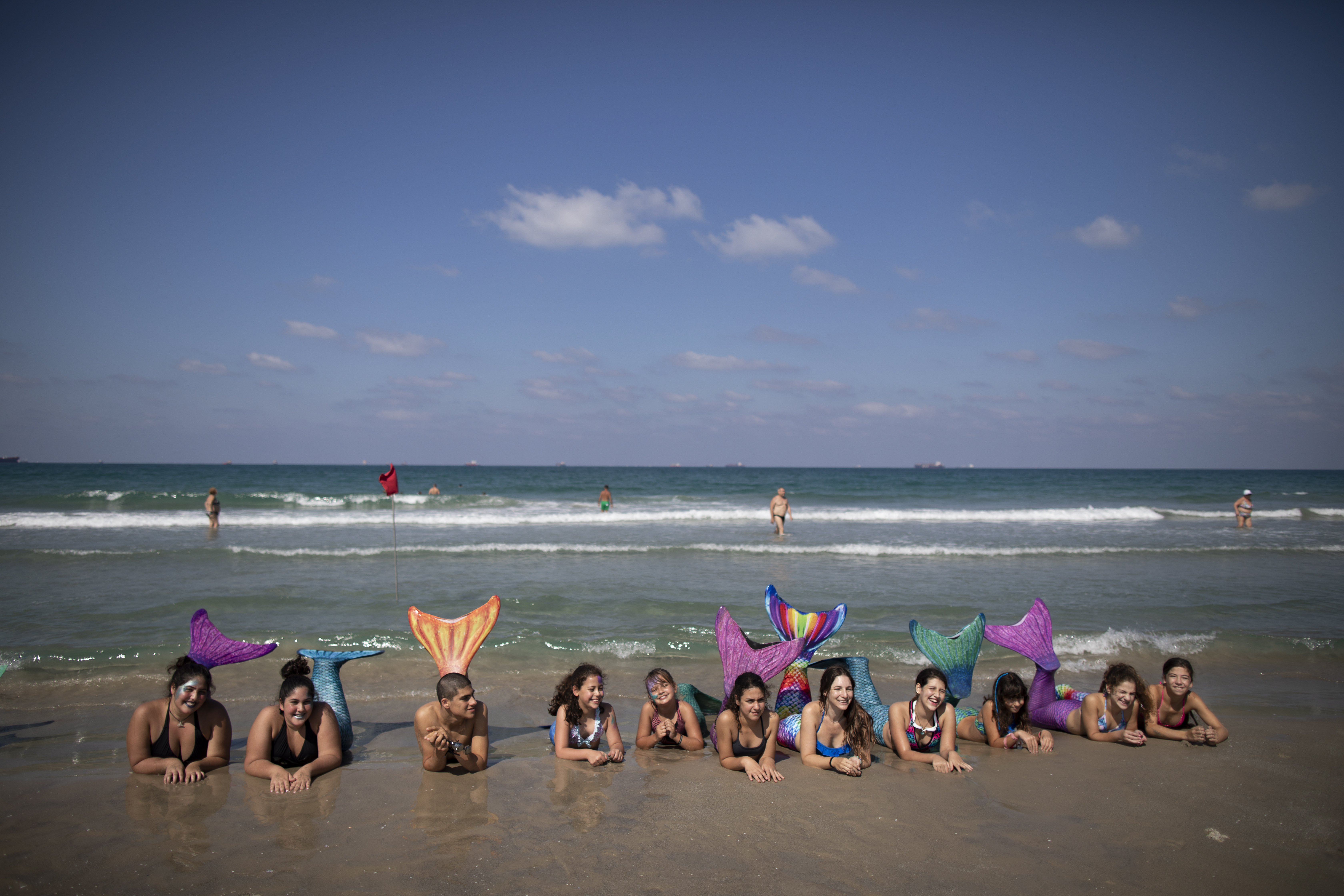 Mermaid community meets near Haifa