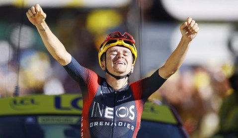 South Africa’s Louis Meintjes finishes second in iconic Tour de France stage to L’Alpe d’Huez