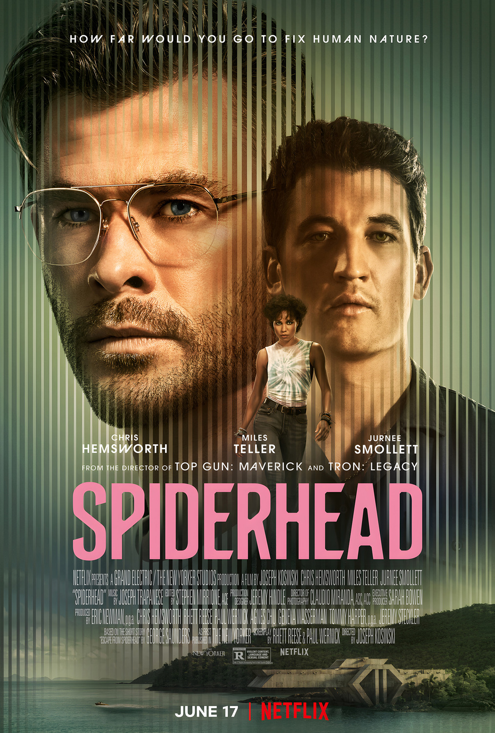 'Spiderhead' film poster. 