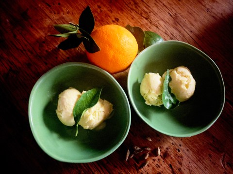 What’s cooking today: Orange-cardamom ice cream