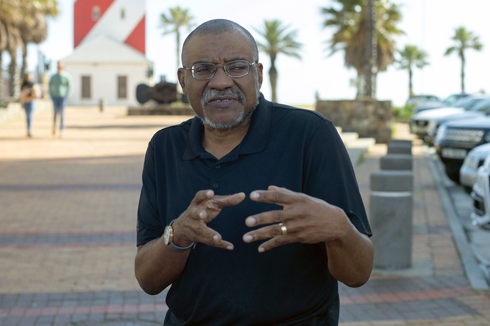 Ghanaian born poet & English Professor Kwame Dawes is leading an international team to expand an online portal for African poetry & was in Cape Town recently for a short research visit. (Photo: David Harrison)