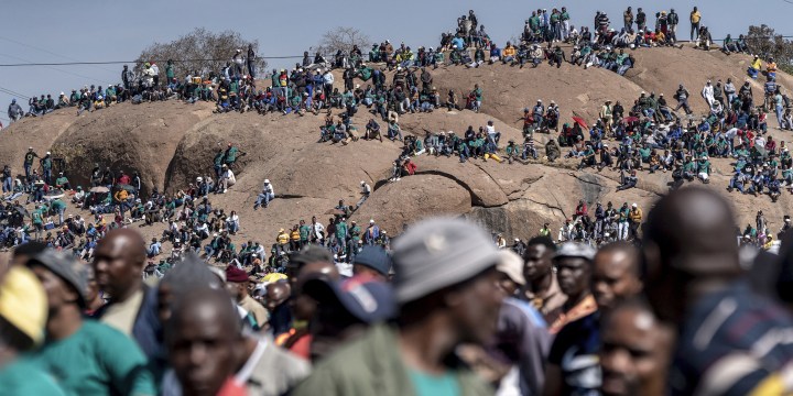 People gather on Marikana’s koppie of death to reflect on 10 years of lingering pain and hanging promises