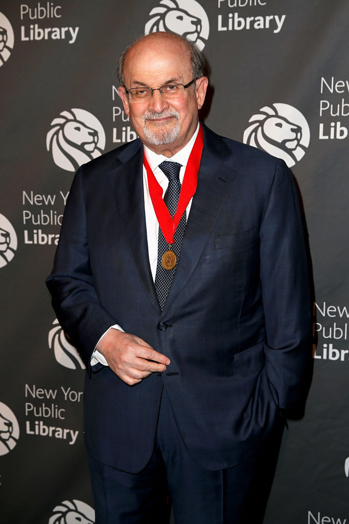 Salman Rushdie attends the New York Public Library 2018 Library Lions Gala at the New York Public Library at the Stephen A. Schwarzman Building on November 5, 2018 in New York City. 