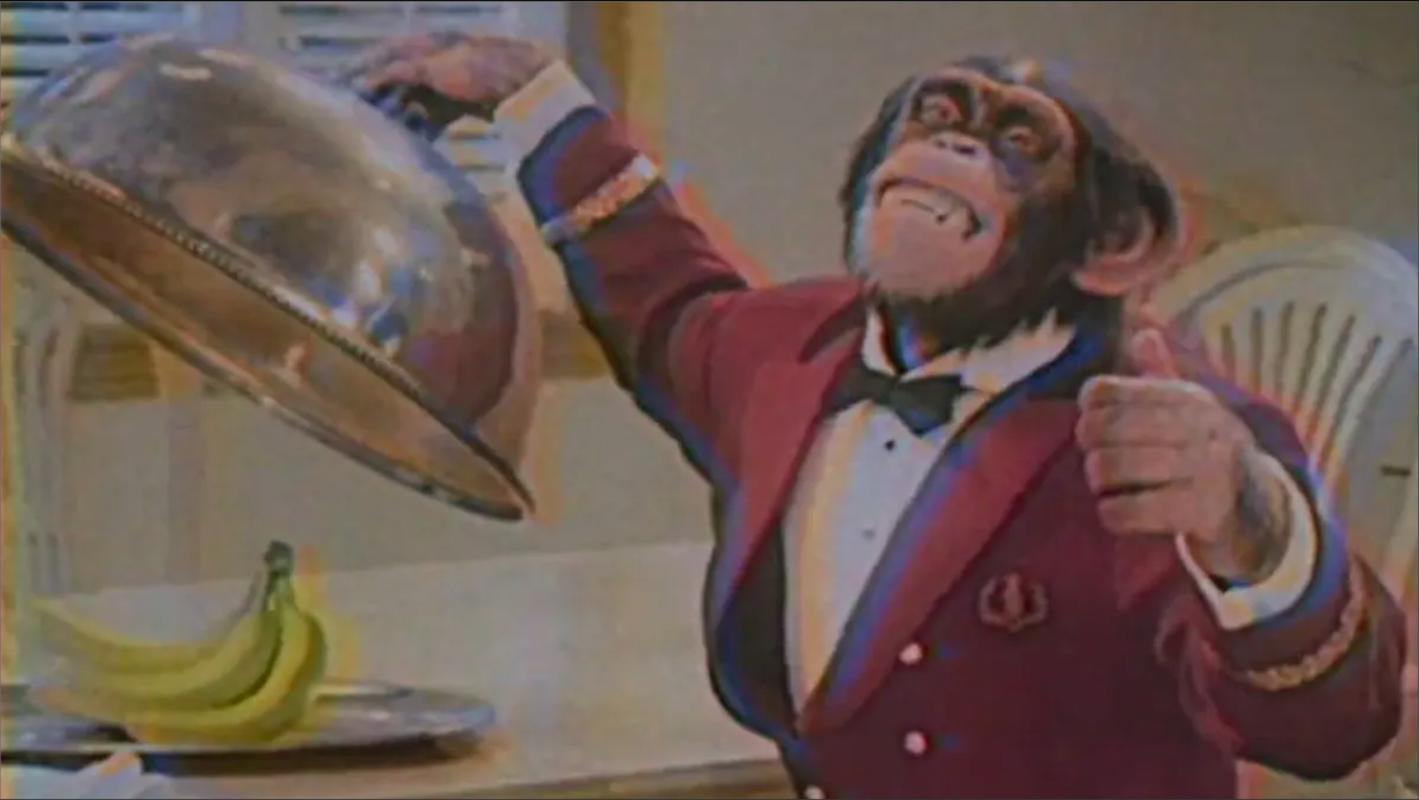 Terry Notary as Gordy the chimpanzee. Image: courtesy of Universal Pictures - Nope