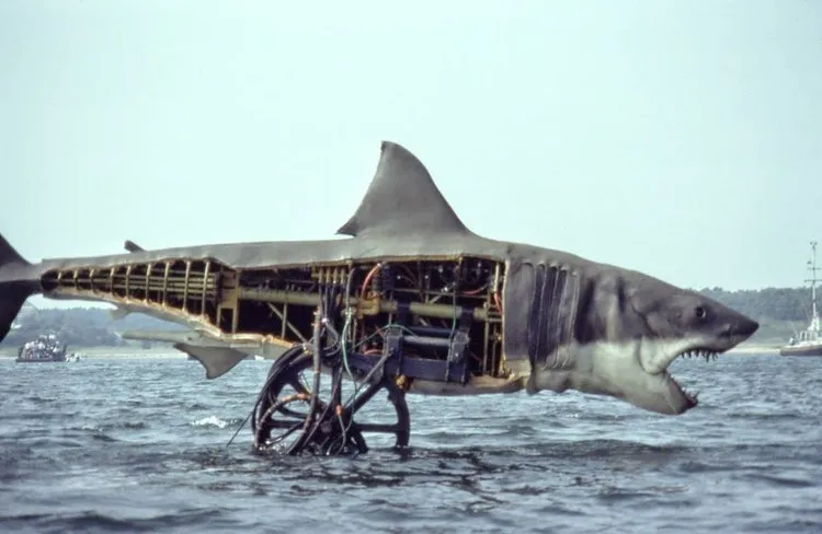 Mechanical shark from 'Jaws'. Image: courtesy of Universal Pictures