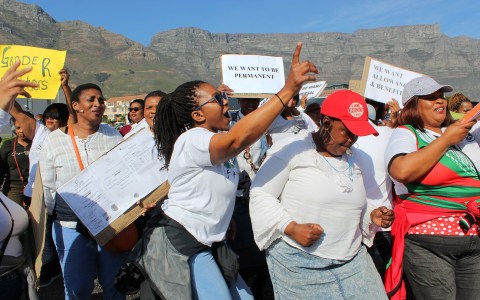 Western Cape Grade R teachers demand permanent employment and benefits in the public sector
