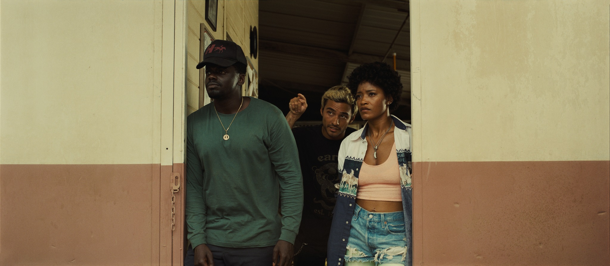 Daniel Kaluuya, Brandon Perea, and Keke Palmer in NOPE, written, produced, and directed by Jordan Peele. Image: courtesy of Universal Pictures