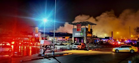 Raging fire guts stores at Protea Gardens Mall in Soweto