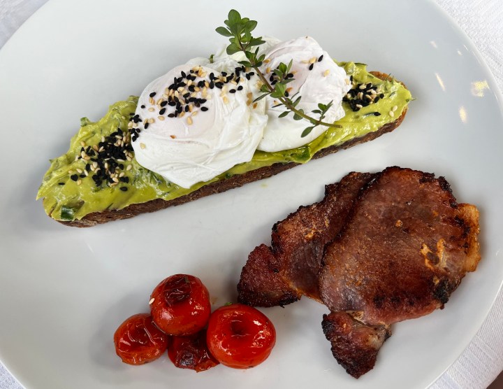 What’s cooking today: Avocado butter on toast with poached eggs