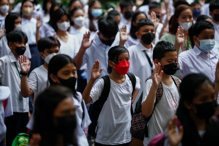 Philippine children back in school as pandemic restrictions ease