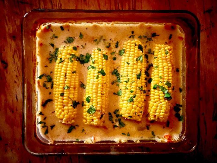 What’s cooking today: Sweetcorn and beans bake