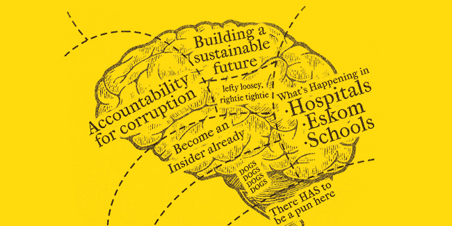 Diagram of the Daily Maverick Brain