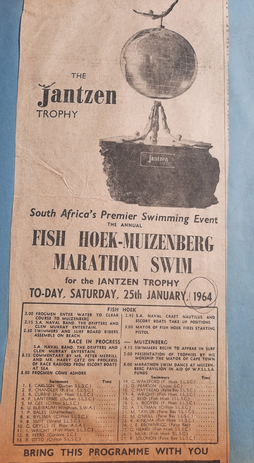 Newspaper clipping of the Jantzen trophy.