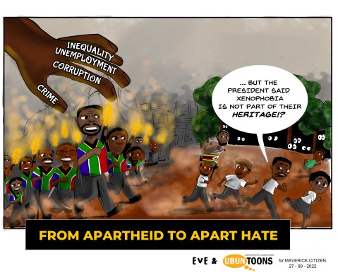 Apartheid to apart hate cartoon