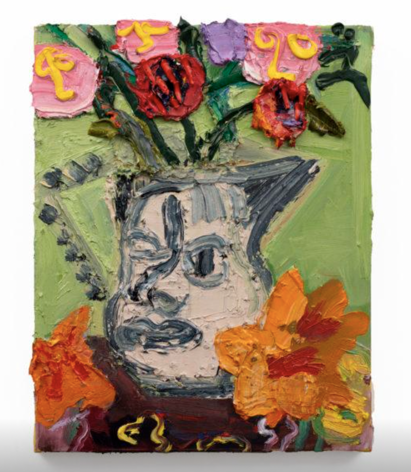 '2 Faces Jug 168 with Nasty Blooms 2022' by Georgina Gratrix. Image: Supplied