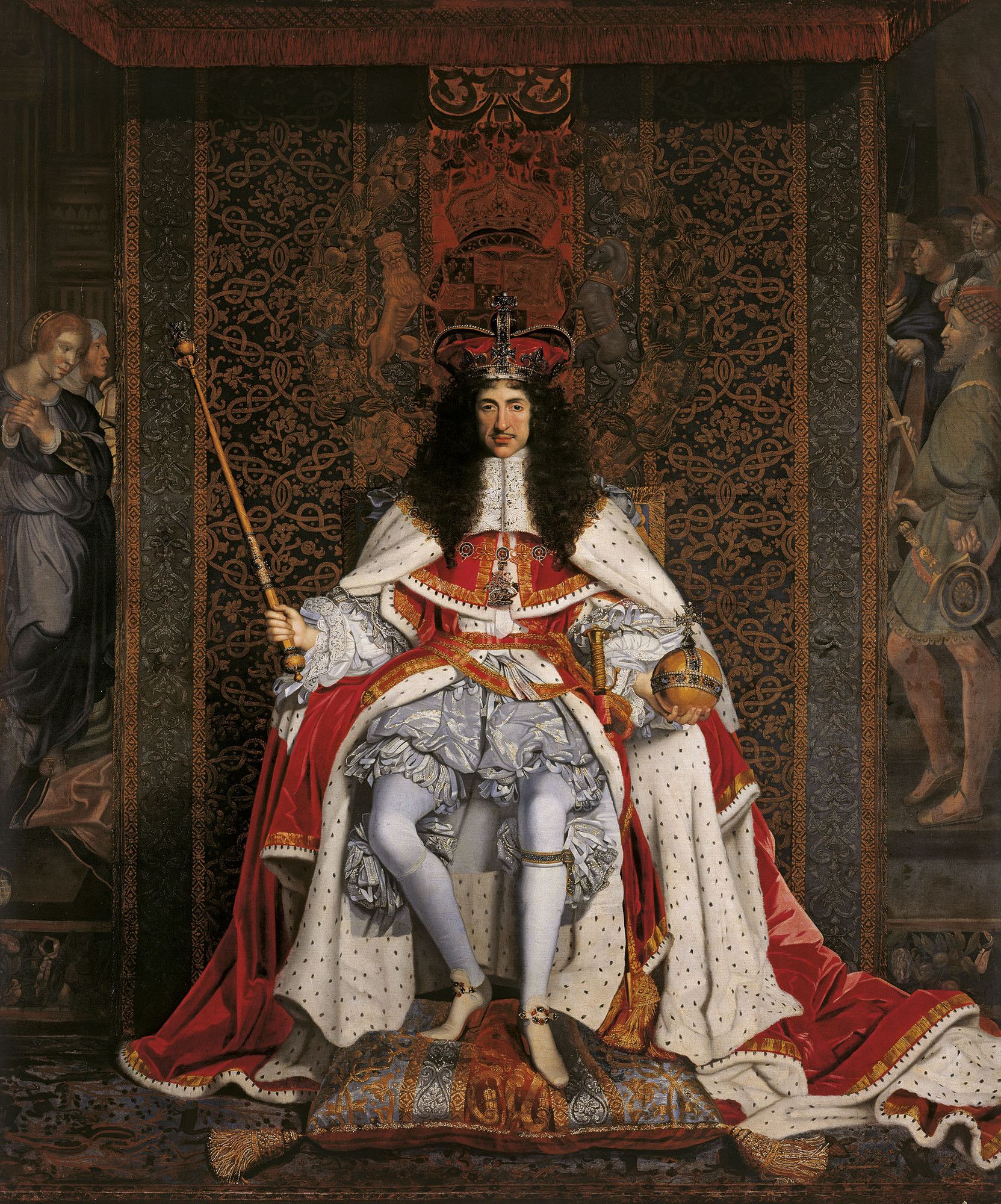 Portrait of Charles II (1630-1685) by John Michael Wright. 
