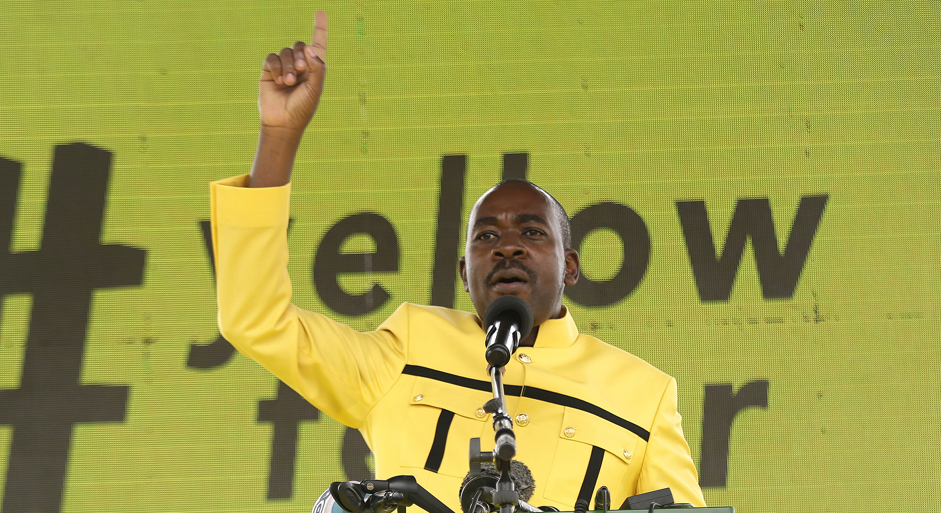 Citizens Coalitions for Change (CCC) leader Nelson Chamisa