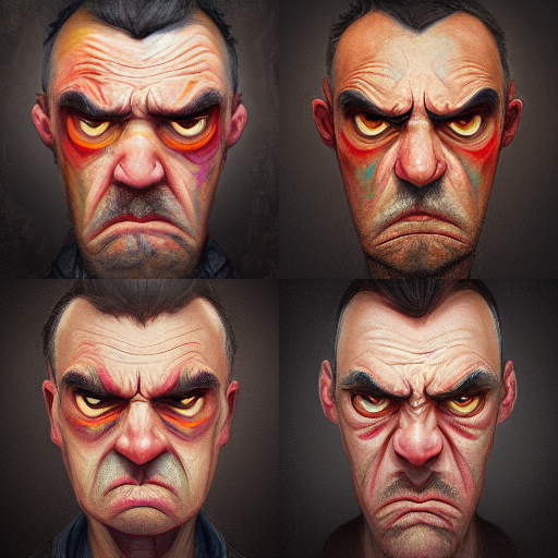 'Angry artist', an AI-generated image, created in Midjourney. Image: Malibongwe Tyilo