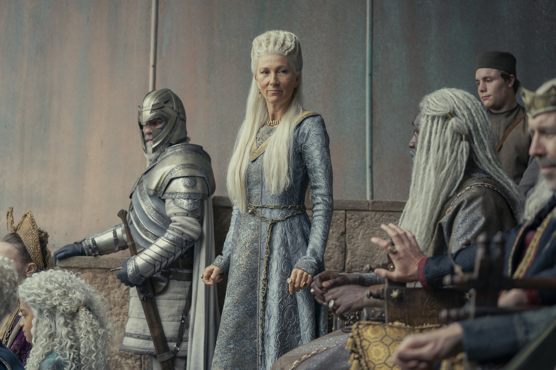 Eve Best asRhaenys Targaryen in House of the Dragon. Image: courtesy of Warner Brothers