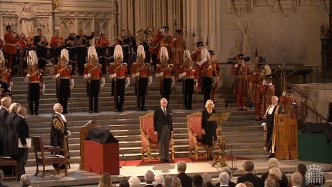 King Charles addresses parliament, heads to Scotland for queen’s vigil