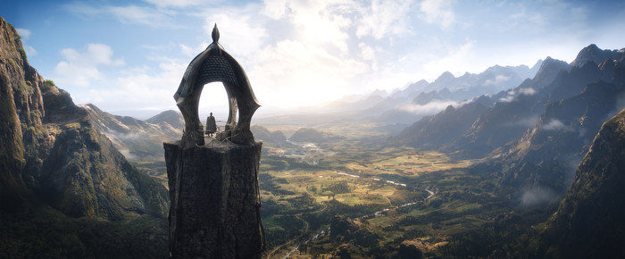 Production still from The Lord Of The Rings: The Rings Of Power. Image: courtesy of Amazon Studios