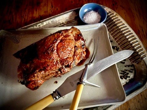 What’s cooking today: Salt and pepper leg of Karoo lamb