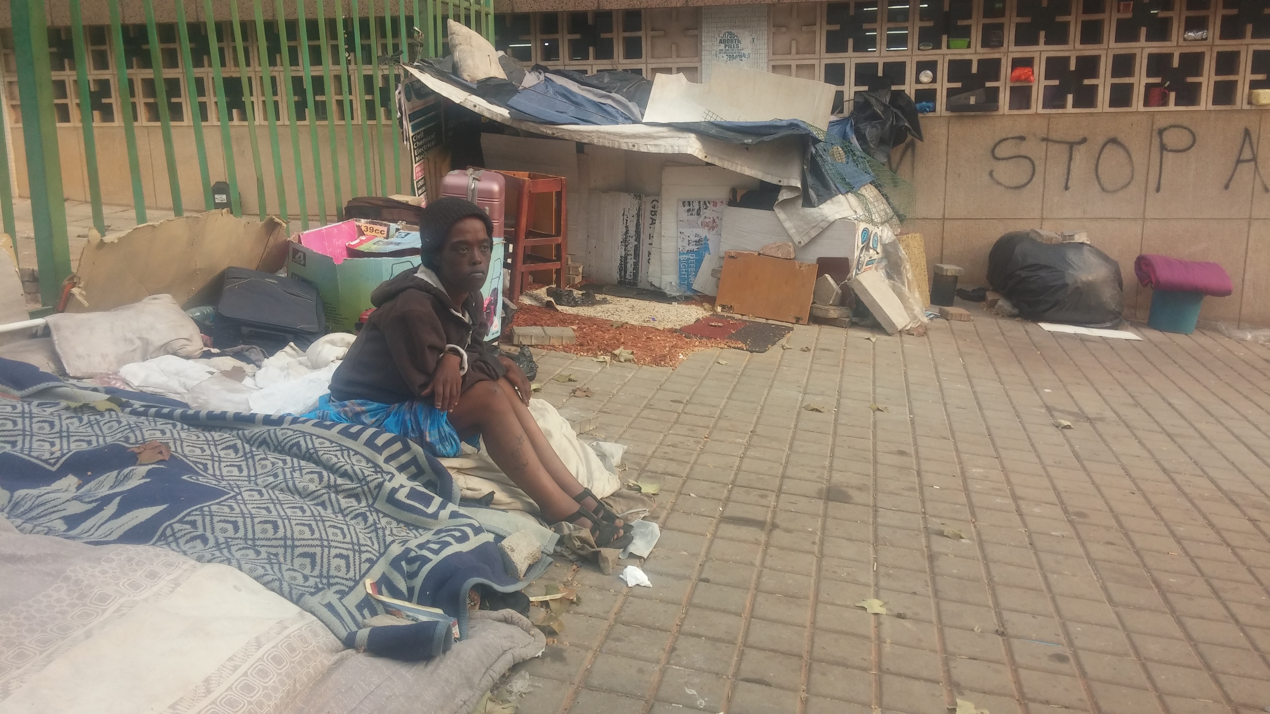 Homeless: Zamokuhle Sangweni