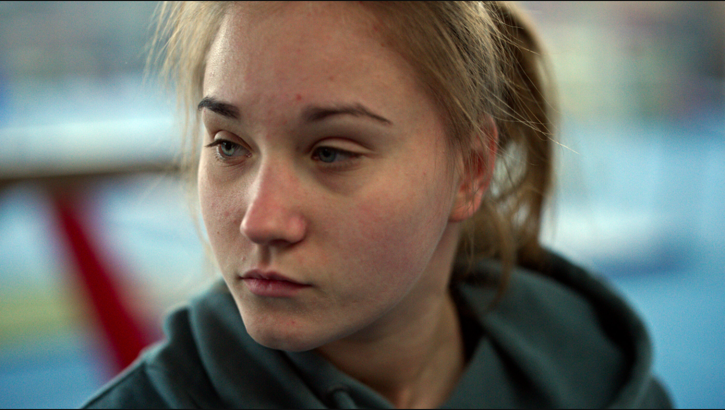 Production still of Anastasiia Budiashkina in 'Olga.' Image: courtesy of the European Film Festival