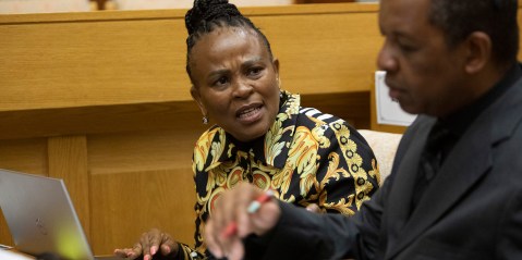 The show will go on — dirty tricks and playground insults aside — as Mkhwebane faces the heat