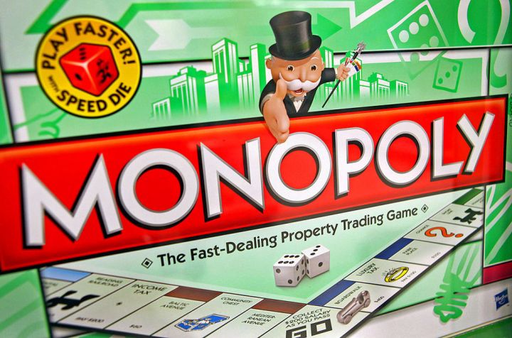 Hasbro Inc.'s Monopoly logo is displayed on the cover of a game box at a Target Corp. store in Rosemont, Illinois, U.S., on Thursday, Oct. 13, 2011. Image: Tim Boyle / Bloomberg via Getty Images