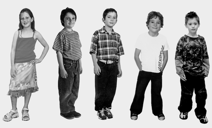 Lieberman children, aged 7. Image: Kim Lieberman