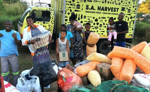 Sharks rugby team joins food charity to help fight hunger in KZN