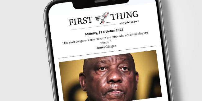 First Thing, Daily Maverick\'s flagship newsletter